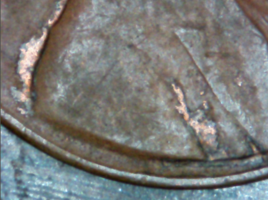 Lincoln-Wheat-1964-D-With-Strange-Background-Items