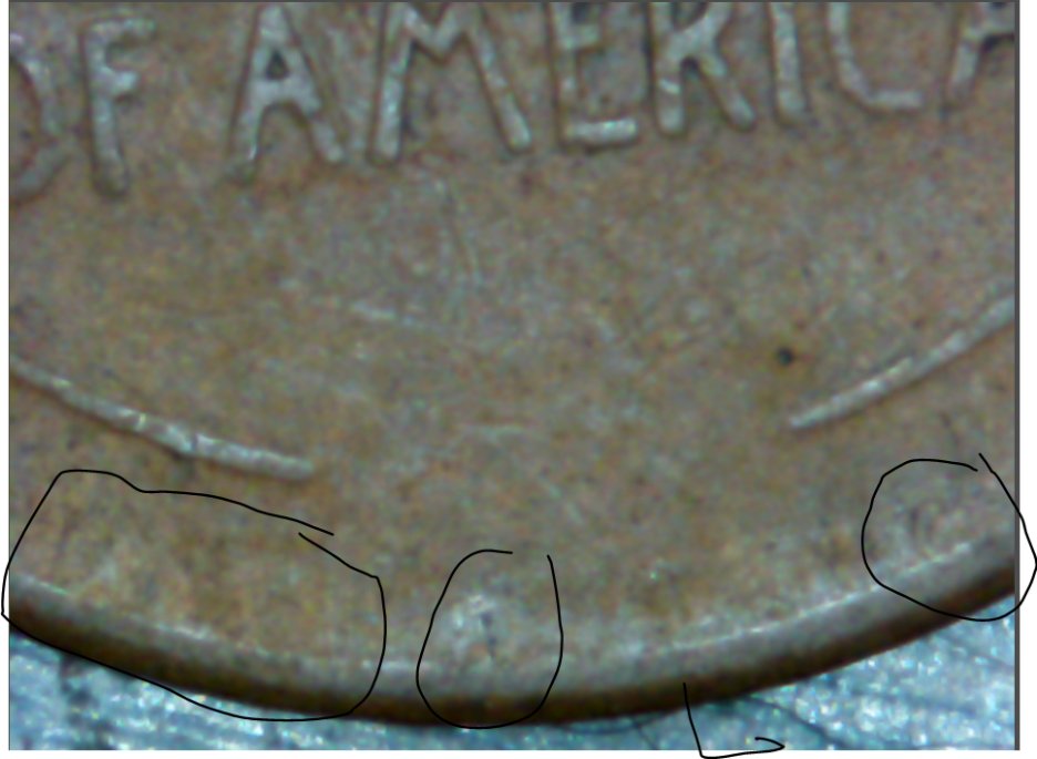 Lincoln-Wheat-1964-D-With-Strange-Background-Items
