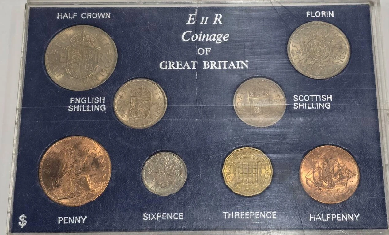 The-$-Dollar-Sign-On-The-Cardboard-Of-Coins-Set