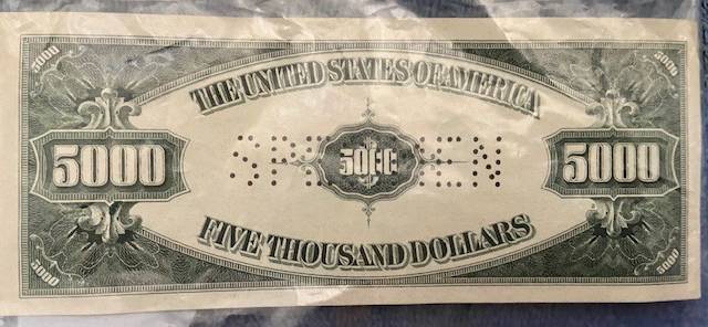 1934-$500-And-$5000-Specimen-Bills