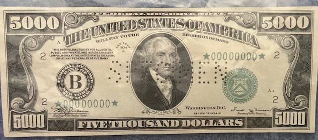 1934-$500-And-$5000-Specimen-Bills