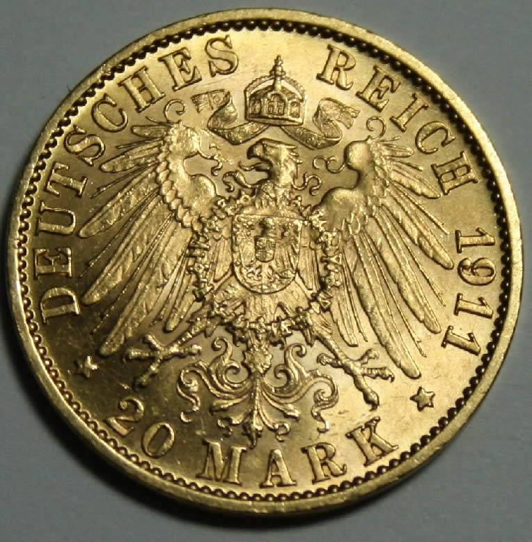 20-Mark-Hessen-Germany-1911