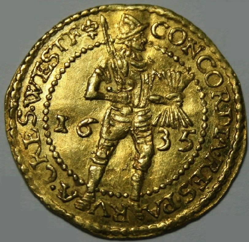 1635-Netherlands-Westfriesland-1-Dukat-Trade-Coin