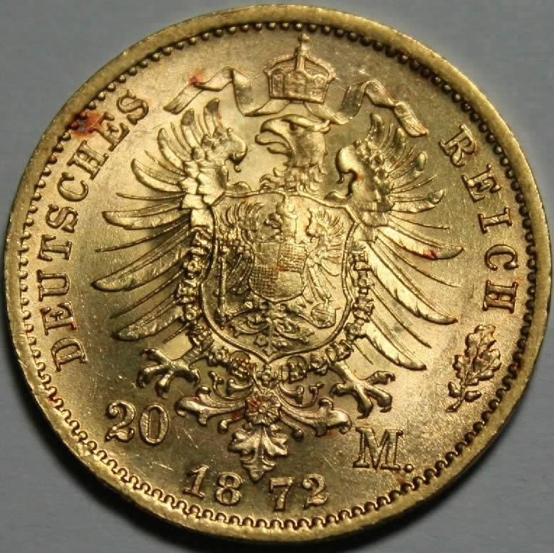 20-Mark-Saxony-Germany-1872