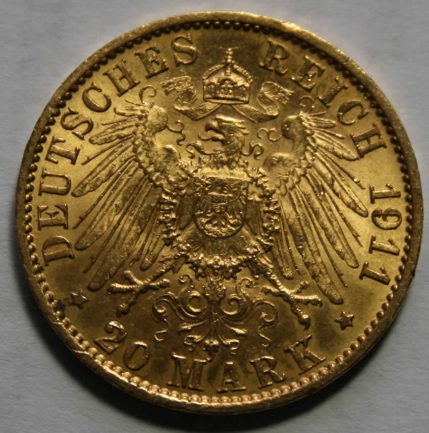 20-Mark-Hessen-Germany-1911