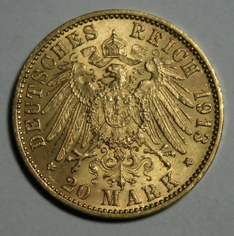 20-Mark-Hamburg-Germany-1913
