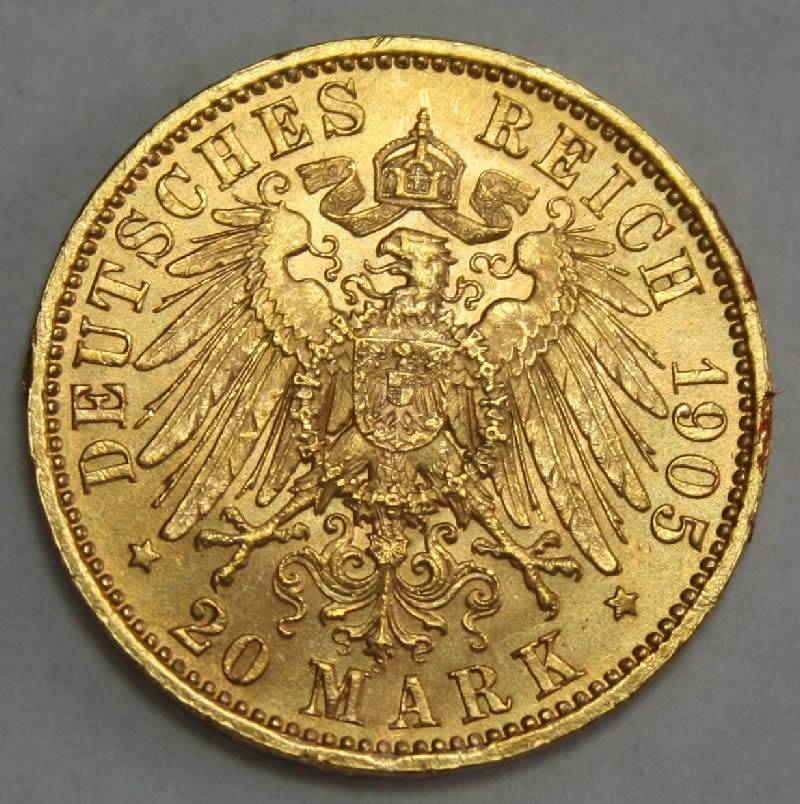 20-Mark-Saxony-Germany-1905