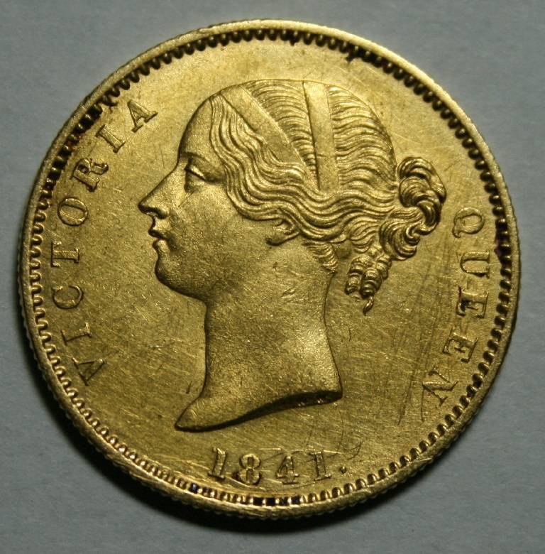 Your-Opinion:--1-Mohur-1841-Queen-Victoria