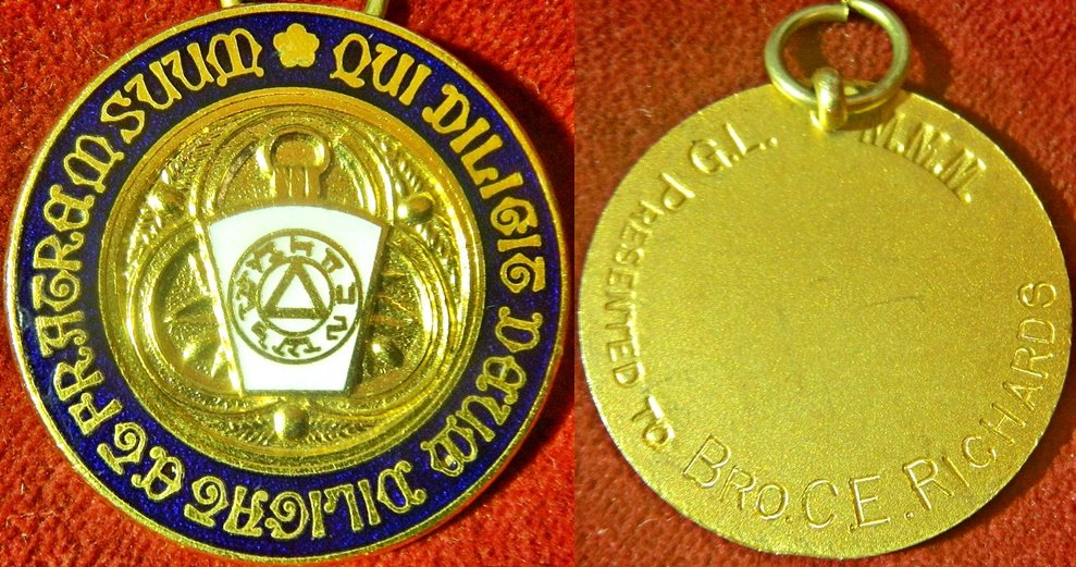 Masonic-Tokens,-Coins-And-Counter-Stamped-Pennies