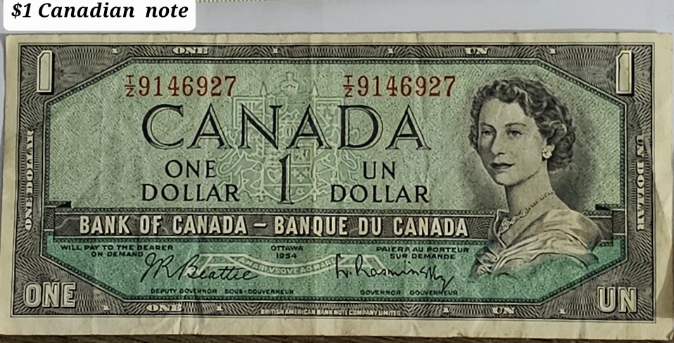 Canadian-$1-Paper-Note