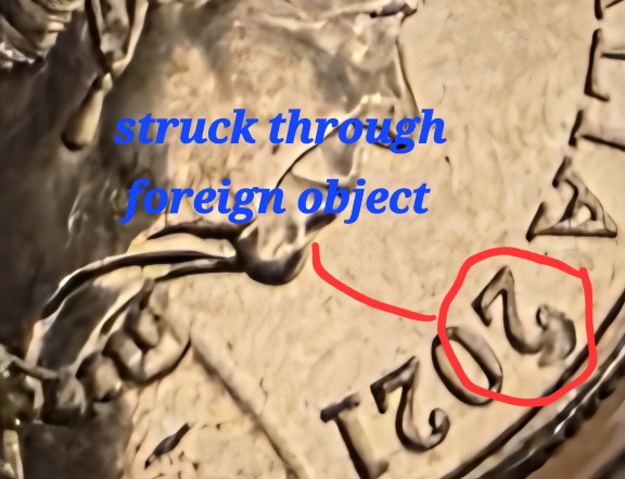 2021-Australian-5-Cent--Struck-Through-By-Foreign-Object