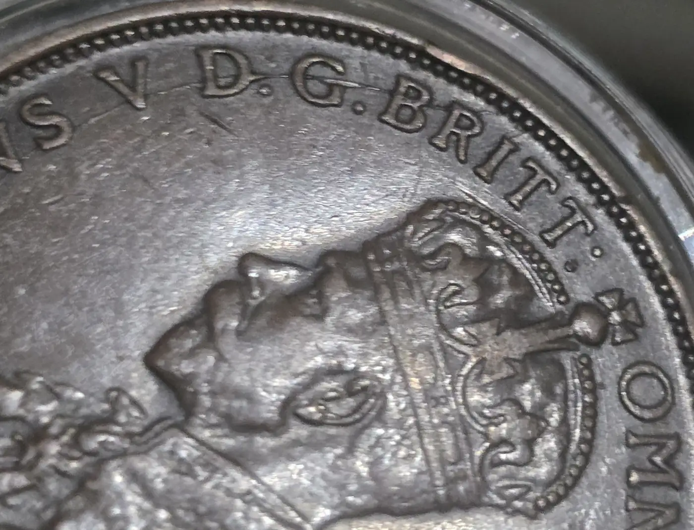 1923-Australian-Penny-With-Big-Die-Crack-Through-King-George's-Name