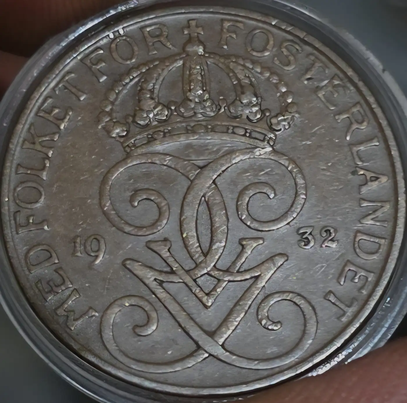 1932-Sweden-5-Ore-Error-Something-Under-The-Letter-E