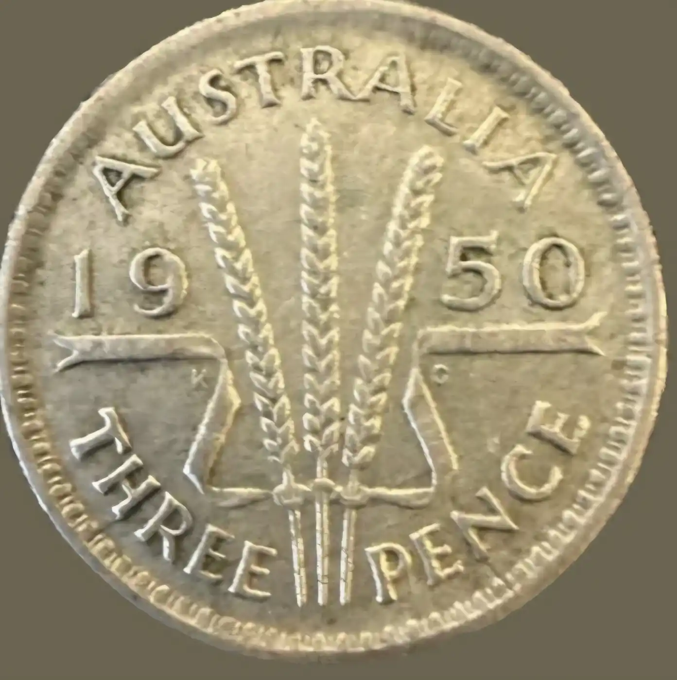 1950-Australian-Three-Pence-Die-Crack-Obverse-And-Reverse-Peel/Planchet-Flaw