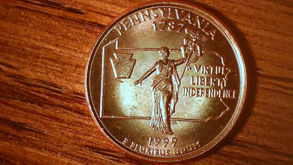 1999-P-Pennsylvania-State-Quarter-Very-Attractive