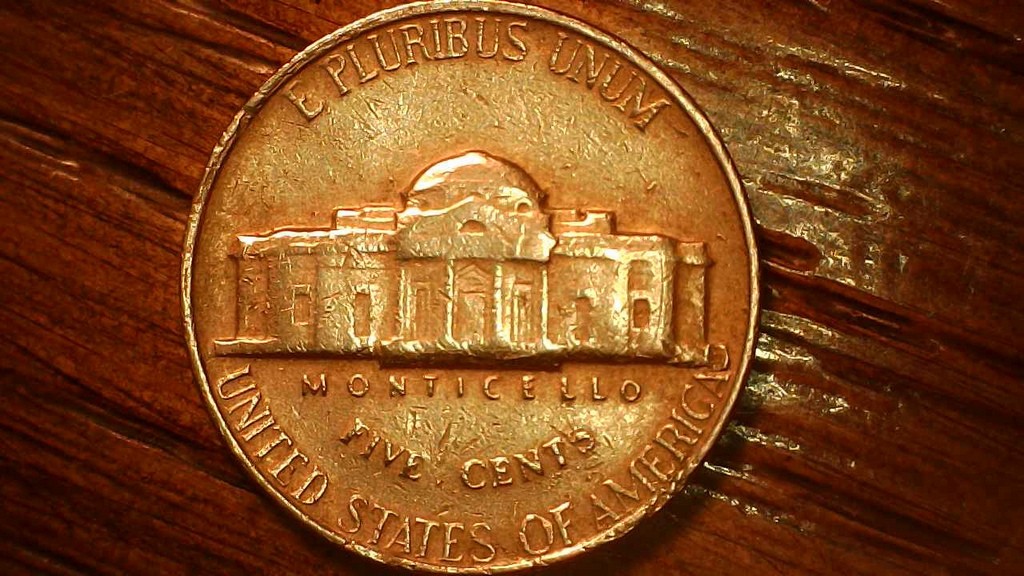 1969-S-Nickel-In-Bank-Roll-Of-1964-Nickels