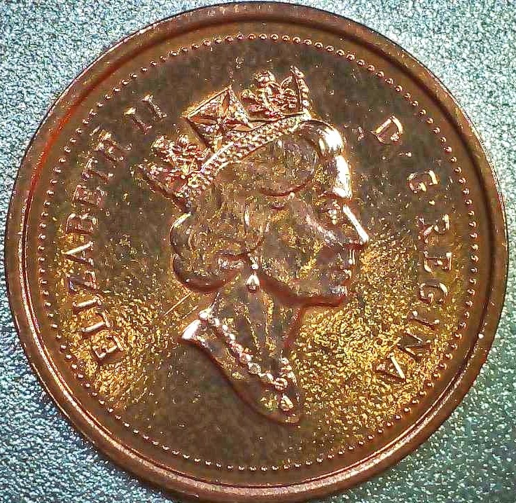 1999-Canada-Cent-Very-Tough-To-Photograph