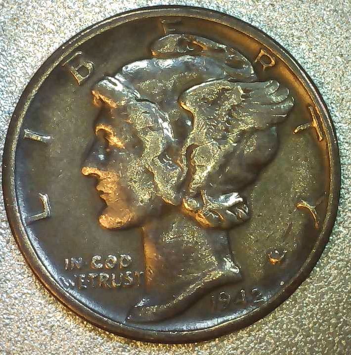 1942-P-Mercury-Dime-Out-Of-A-Bankroll