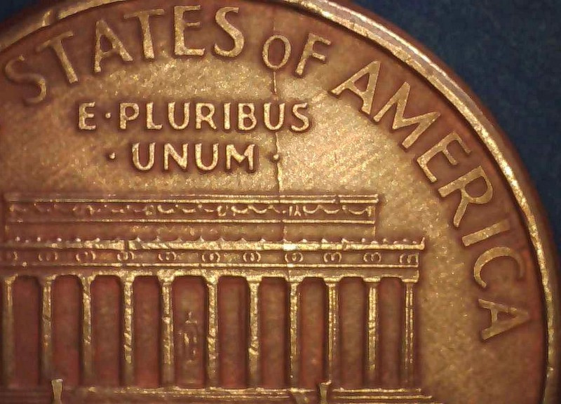 1999-P-Lincoln-Memorial-Cent-W/Die-Crack