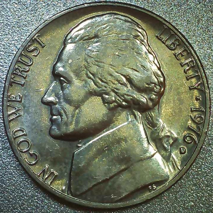 1976--D-Jefferson-Nickel