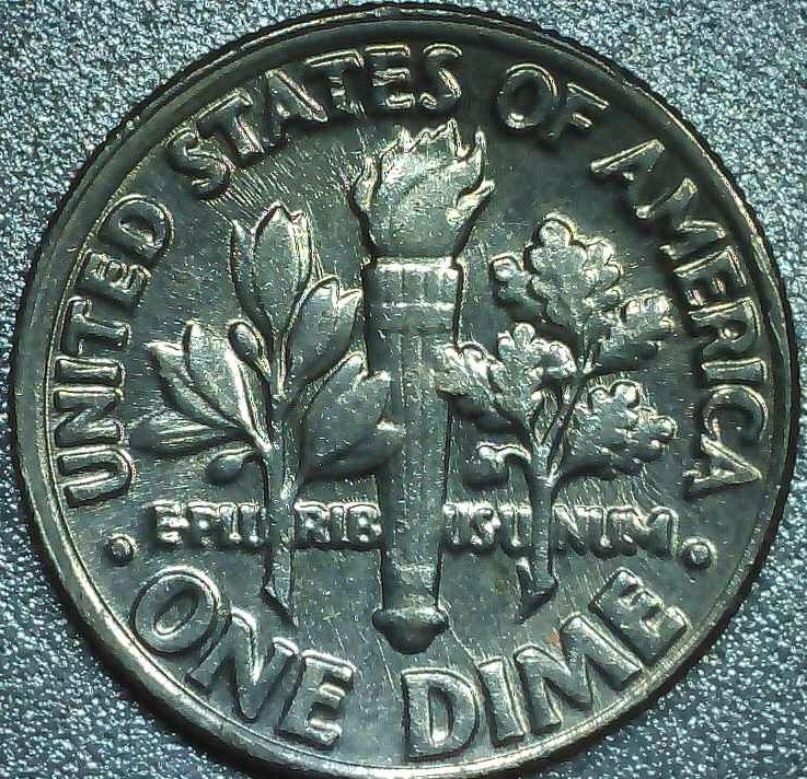 1981-P-Roosevelt-Dime-W/Die-Crack
