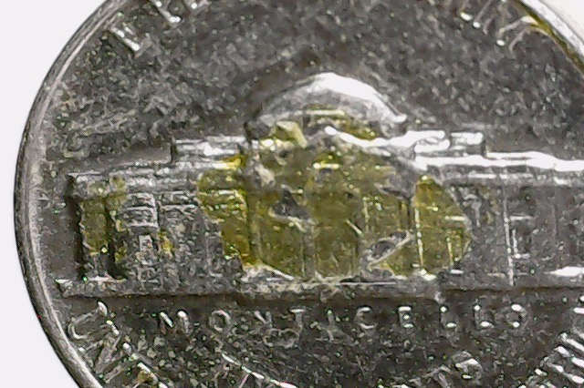1959-D-Jefferson-Nickel-Struck-Through-Gold-Flake?-Grease?