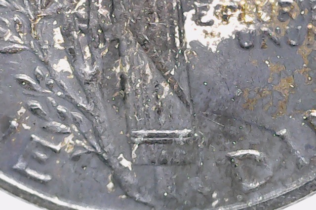 1945-Mercury-Dime.-Extreme-Toning-On-Reverse