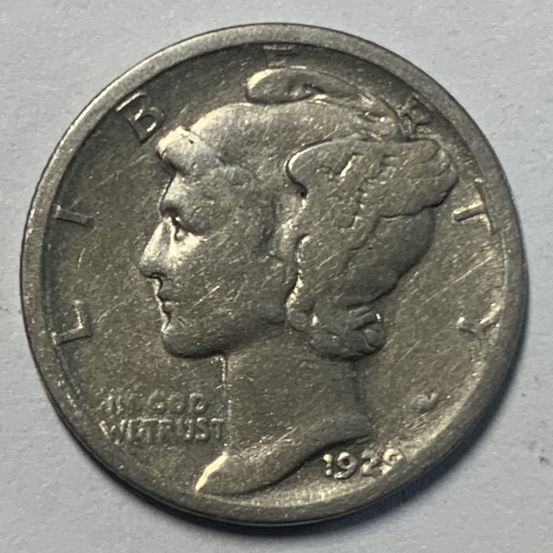 1929?-D-Mercury-Dime-Filled-Mint-Mark