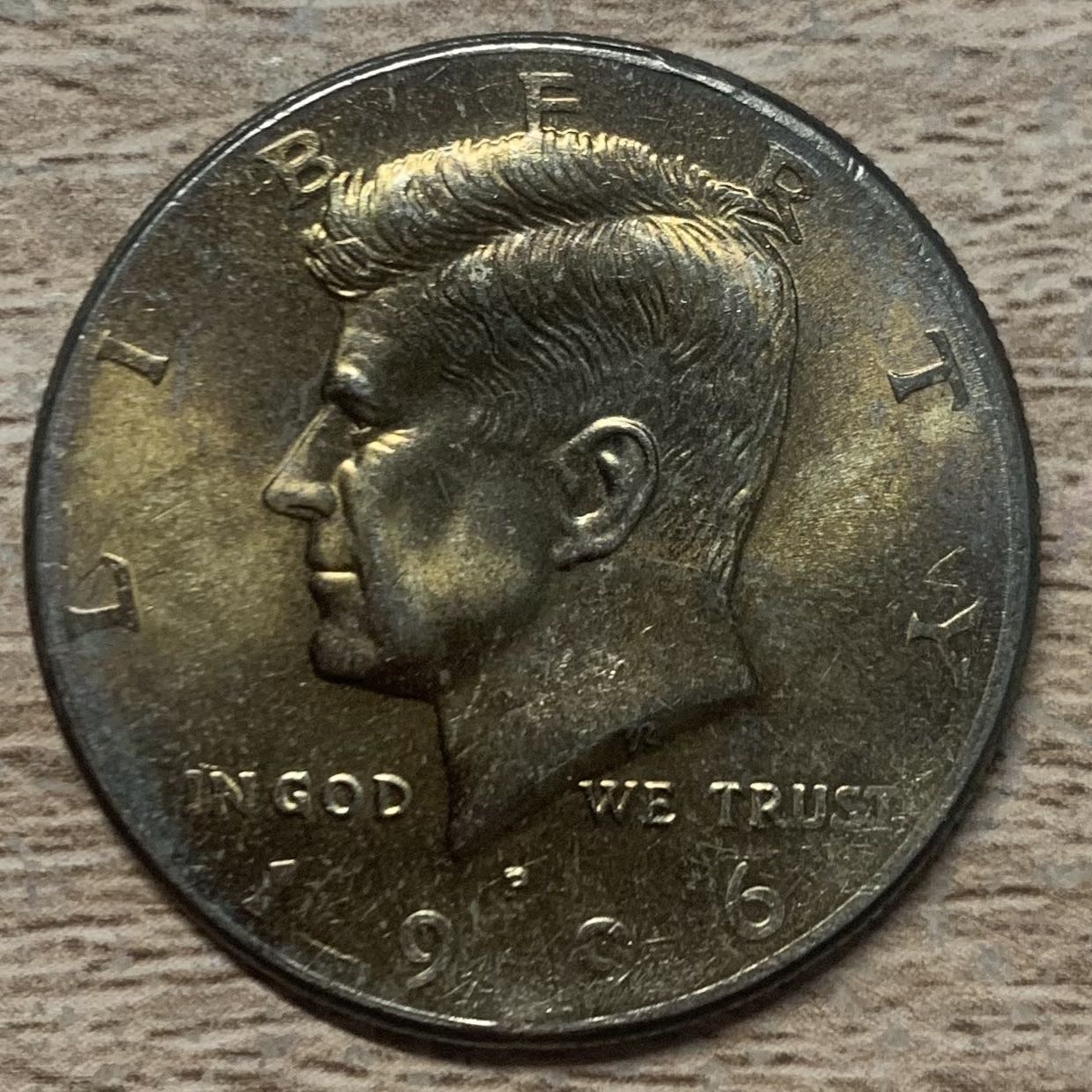 1996-P-Kennedy-Half-Dollar-Abnormal-Rim-&-Edge?