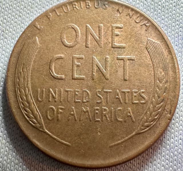 1957-D-Lincoln-Wheat-Cent,-Spike-Head-And-Die-Chip