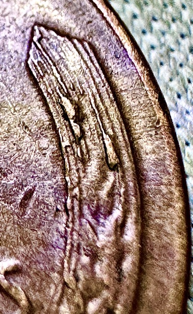 1955-Lincoln-Cent--Poor-Man's-DD,-Die-Crack,-Retained-Cud,-Die-Chip-