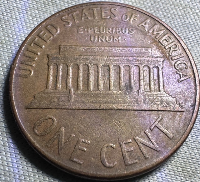 1967-Lincoln-Cent--Die-Chip,-MD-