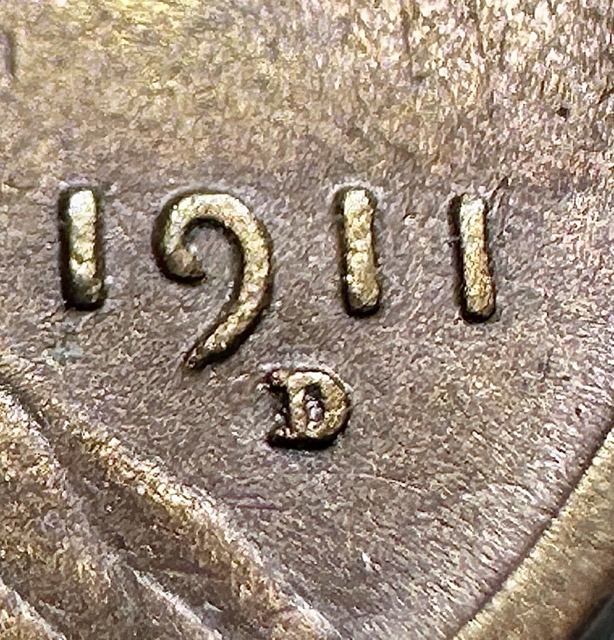 1911-D-Lincoln-Wheat-Cent--Die-Crack-