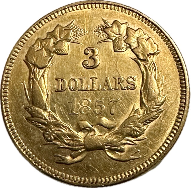 1857-Three-Dollar-Coin