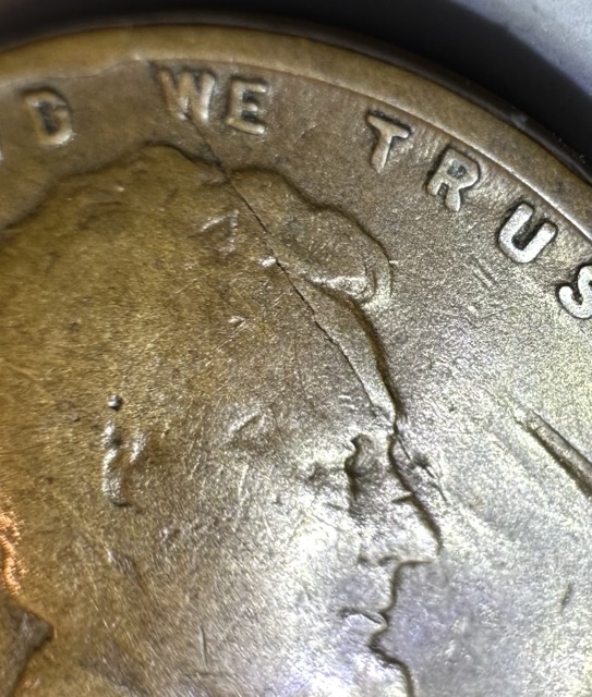 1918-S-Lincoln-Cent-Lamination,-Die-Crack,-Spike-Head-And-PMD?