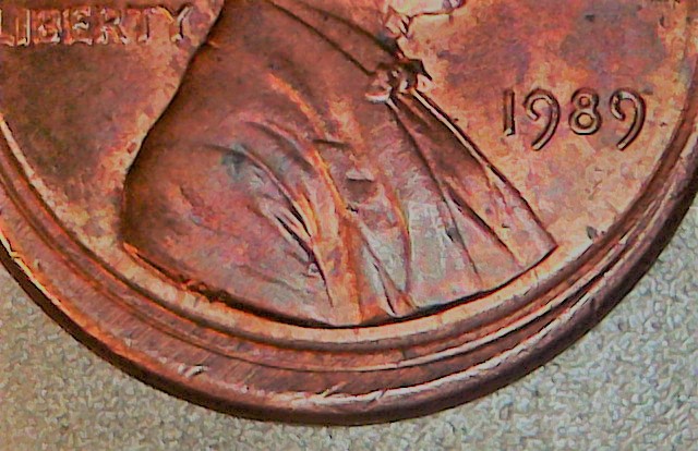 1989-Lincoln-Memorial-Cent,-Maybe-Mad,-Off-Centered?