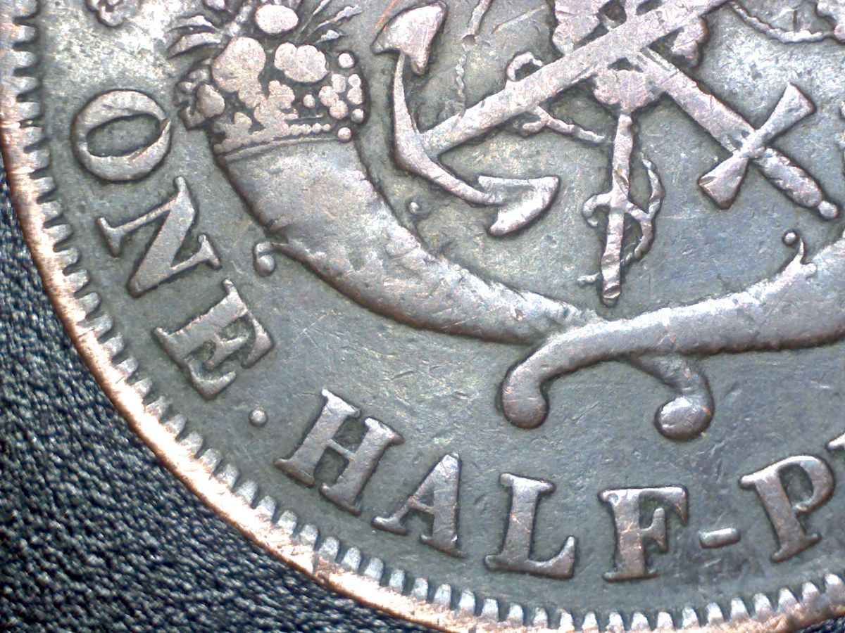 1854-Upper-Canada-Bank-Token-Half-Penny-Help-Needed