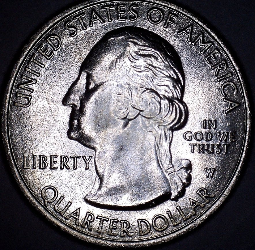 2019-W-San-Antonio-Missions-Quarter-With-Small-Die-Split/Crack...