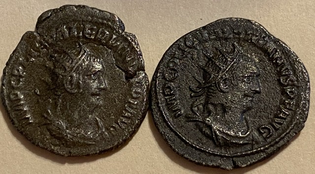 Valerian-I-Silver-Antoninianus,-Ludwig-I-Unique-Strike,-Looks-Like-A-Zombie