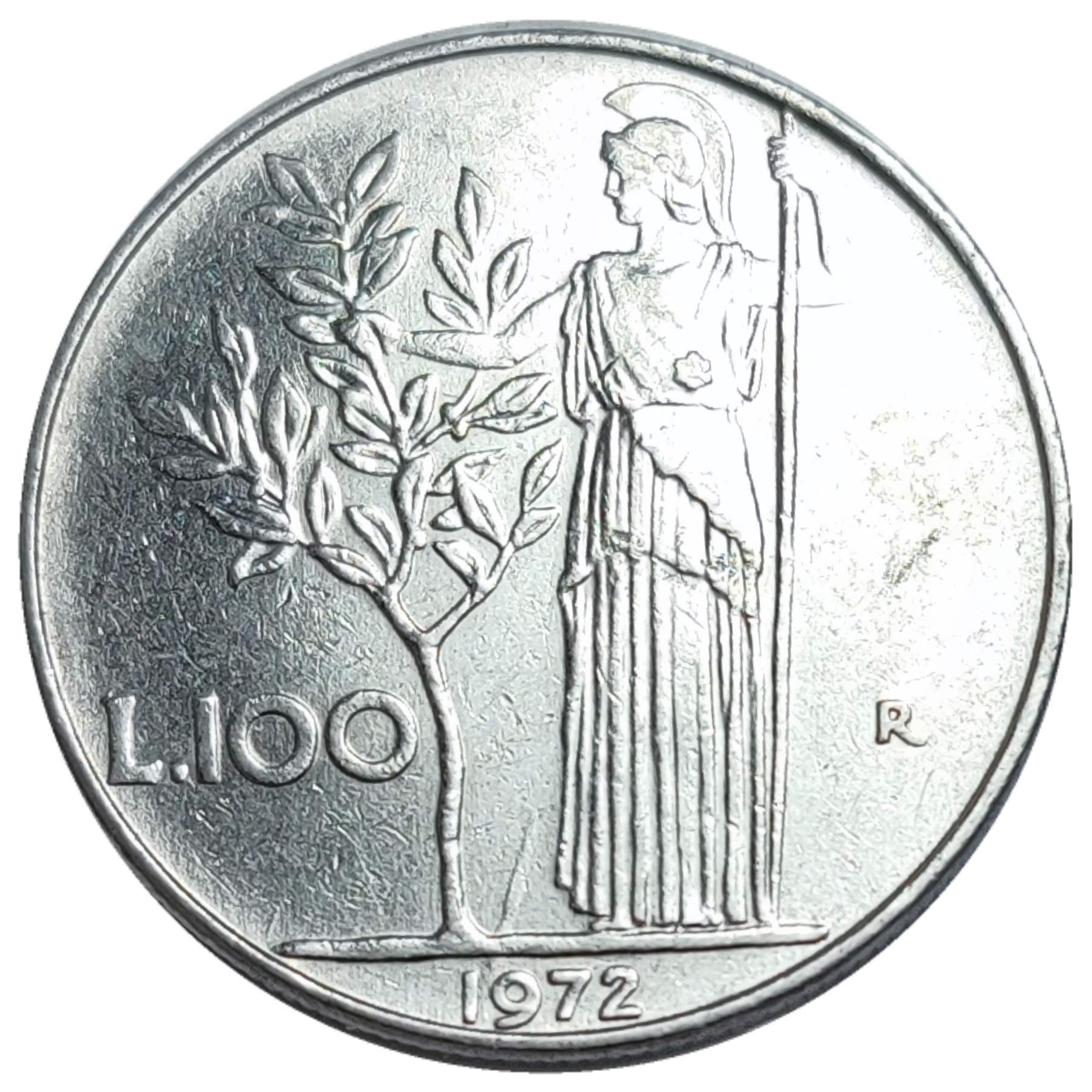 100-Lire-/1972-Italy---Error