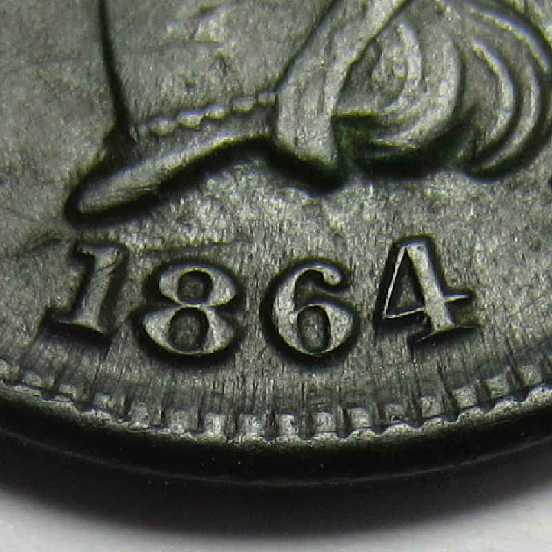 1864-Indian-Head-Cent-With-Cud---Variety?