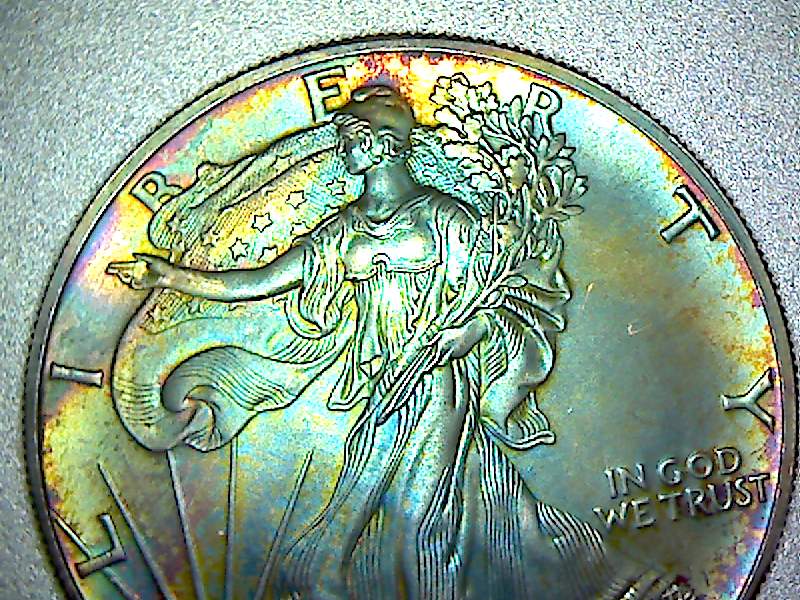 1995-Silver-Eagle-Found-Rainbow