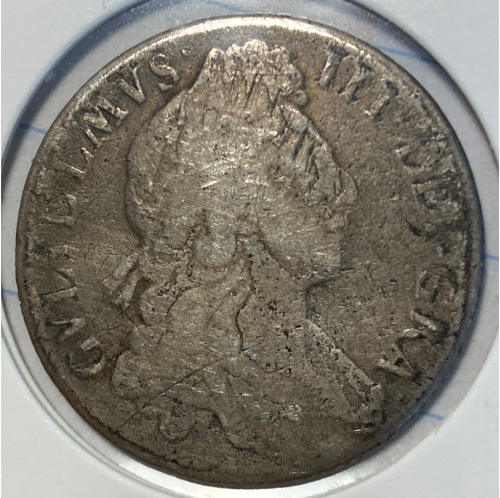 Great-Britain-William-III-Shilling---Incuse-Design-On-Reverse