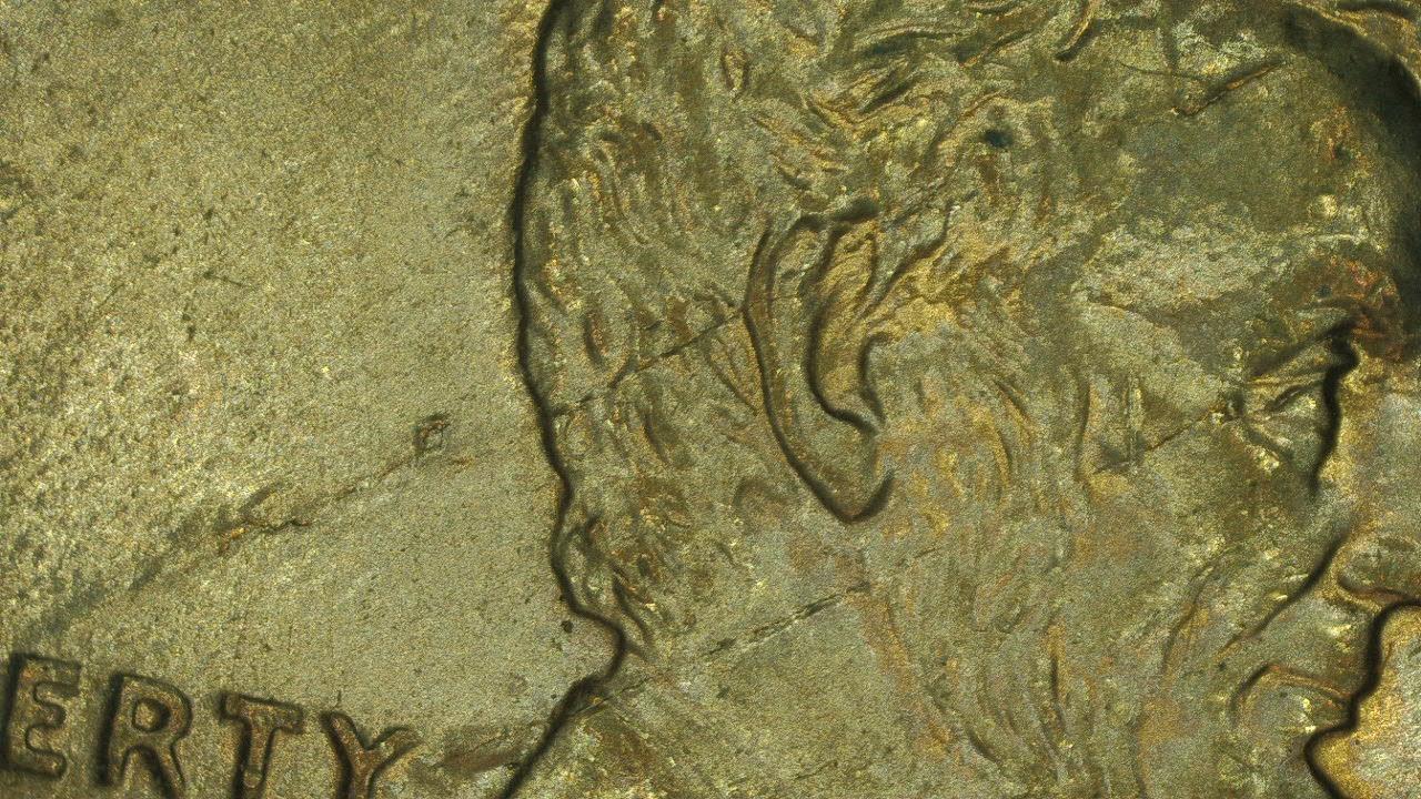 2008-D-Lincoln-Memorial-Cent,-Obverse,-Die-Cracks,-Or-Bad-Planchet?