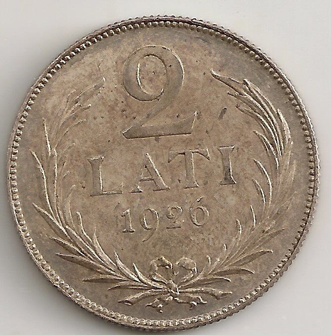 Latvian-1926-2-Lati-Coin