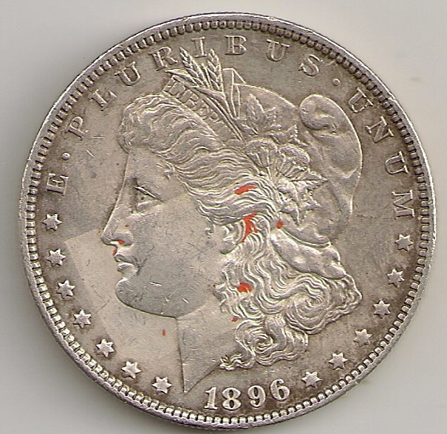 1896-Morgan-Dollar-With-Red