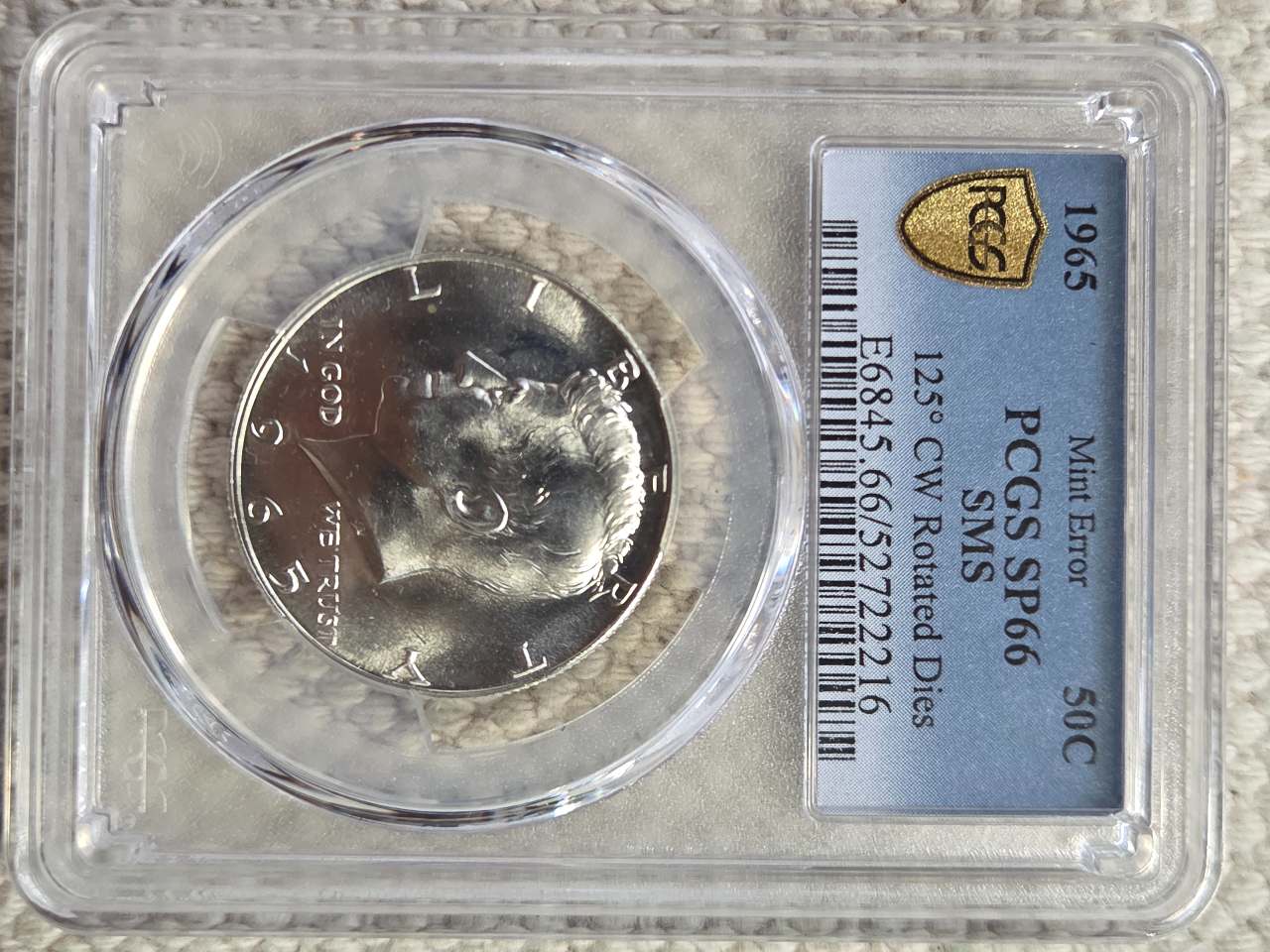1965-Half-Dollar-With-125-Deg-Rotation:-How-Much-Would-This-Go-For-On-Ebay?