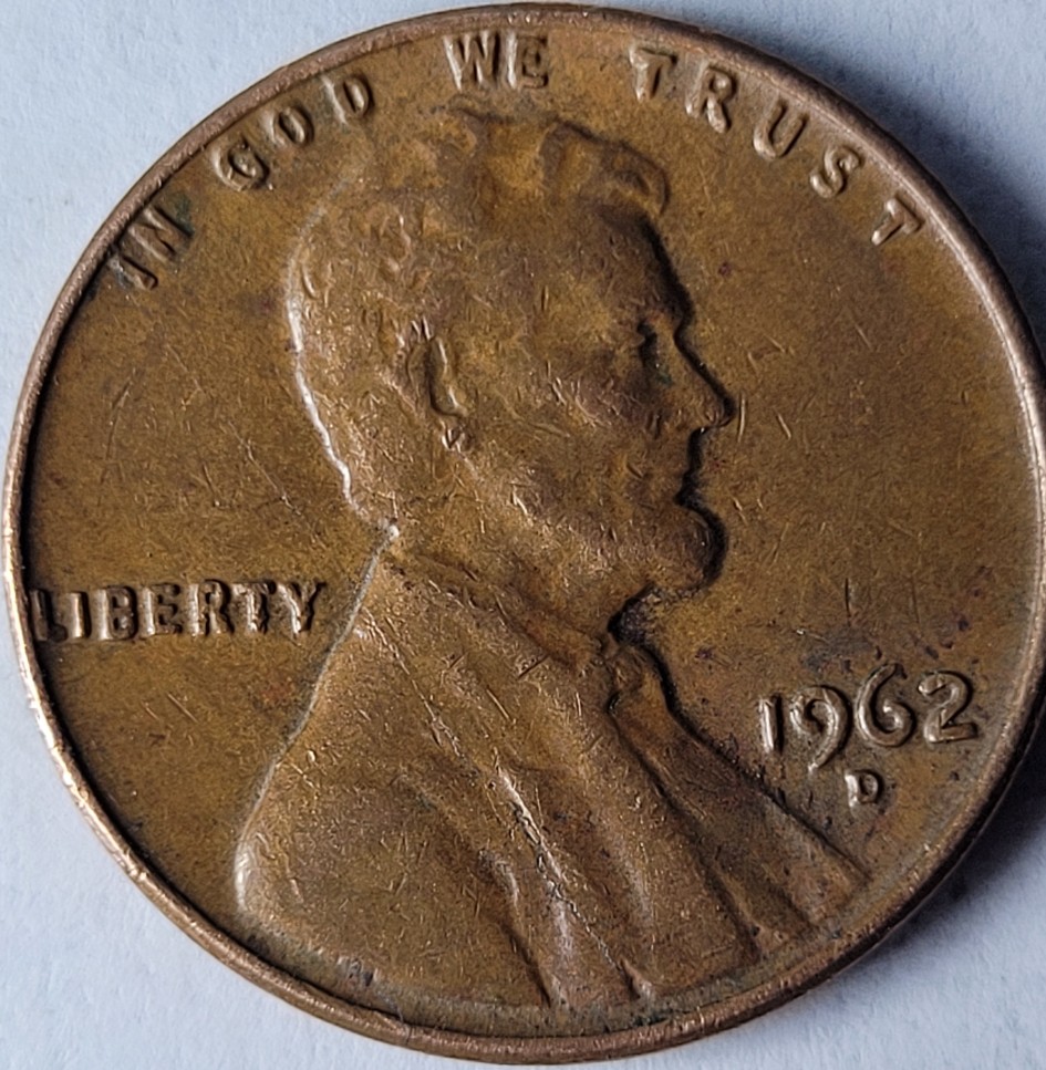 1962-D-Cent-Lamination-On-Obverse