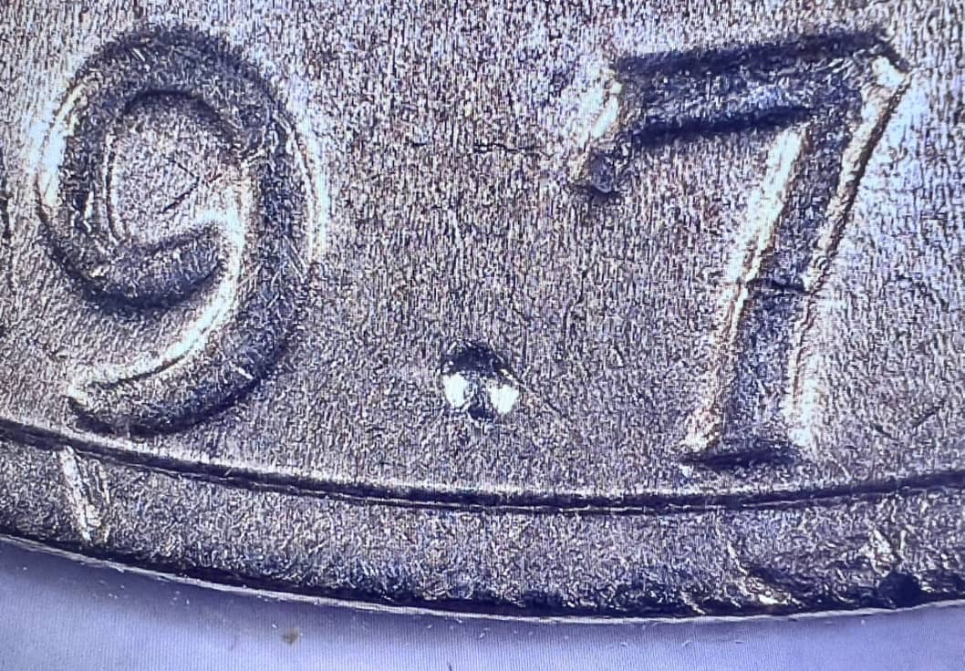 1972-Eisenhower-Dollar---Rockwell-Test-Mark-Planchet-Error?