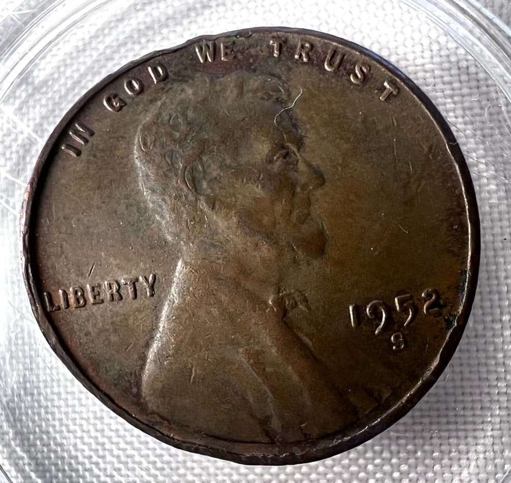 1952-S-Wheat-Penny,-Bent